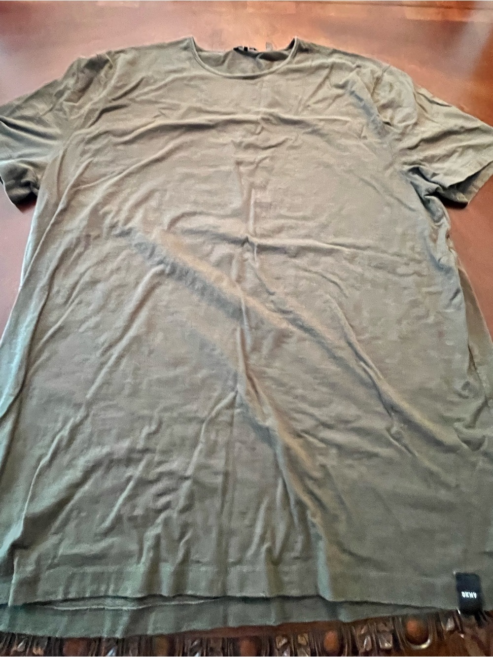 DKNY Olive Green Short Sleeve Crewneck Tee